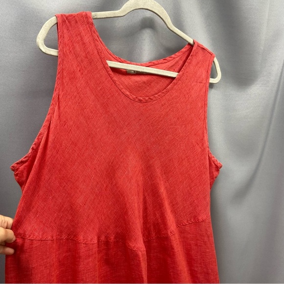 Flax Red Midi Dress - Picture 3 of 9